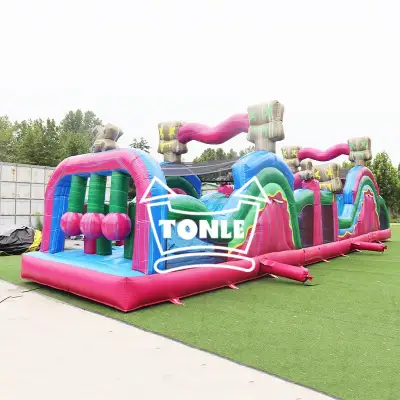 15m Inflatable Obstacle Course for Rental Companies