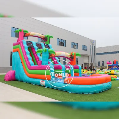 18ft Dual Lane Water Slide