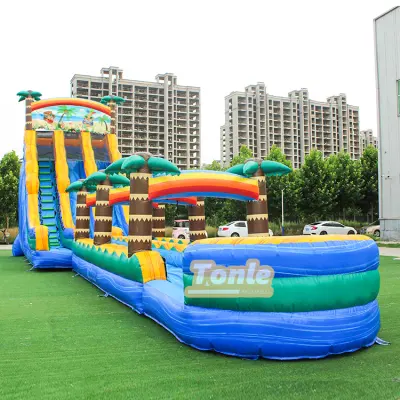 30ft Dual Lane Water Slide for Rental Companies