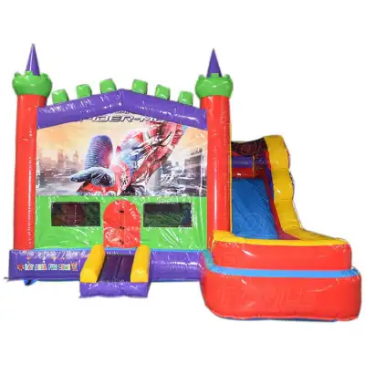 7 in1 inflatable bounce house combo water slide for sale