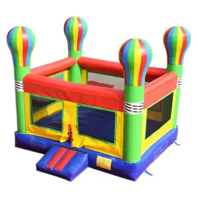 Hot Air Balloon Bounce House Jumping Castle — 15ft Whimsical Inflatable Bouncer for Dreamy Celebrations, Adventure-Themed Parties & Sky-High Backyard Fun