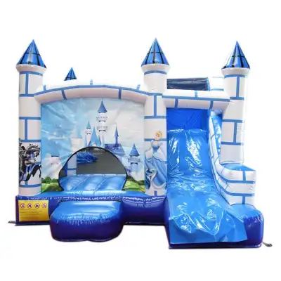 Princess Bouncy Castle Slide Combo — 13ft Enclosed Inflatable Bounce House for Small Backyard Parties, Safe Toddler Celebrations & Royal-Themed Playdates