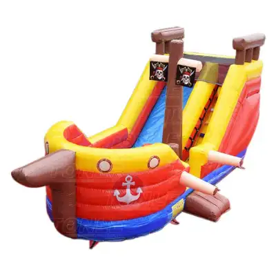 Pirate Ship Inflatable Slide