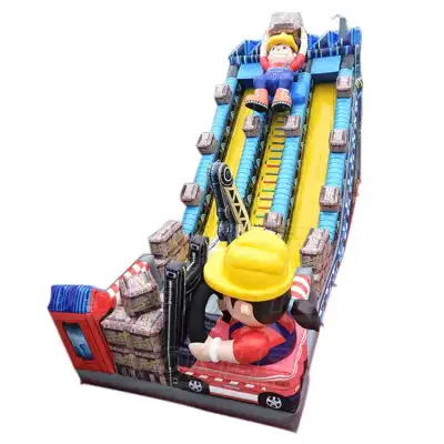 18m Dual Lane Inflatable Dry Slide for Rental Companies