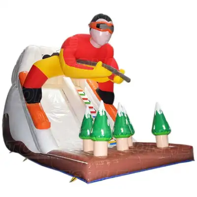 Inflatable Skier Dry Slide