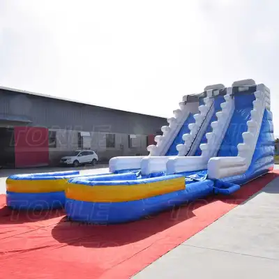 double lane tube water slide