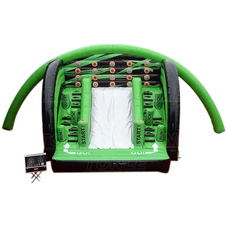 Green and black Interactive Back to Base IPS Game with red targets and digital scoreboard
