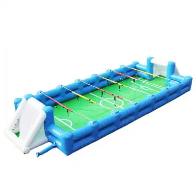 Inflatable human foosball