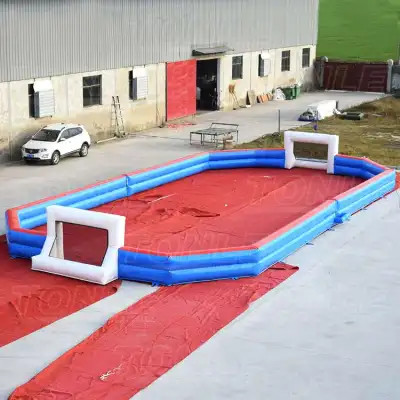 Inflatable football court