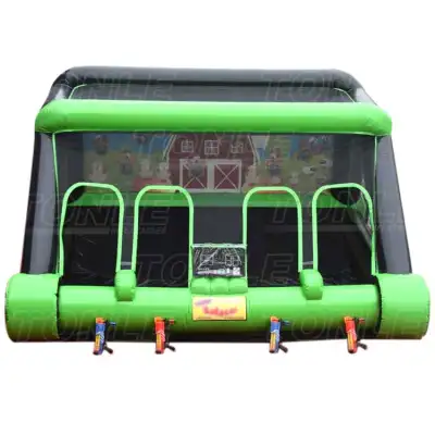 Inflatable shooting gallery with IPS system