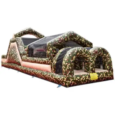inflatable army obstacle course