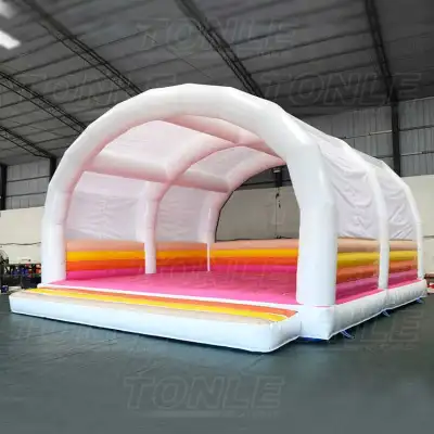 white bouncy castle