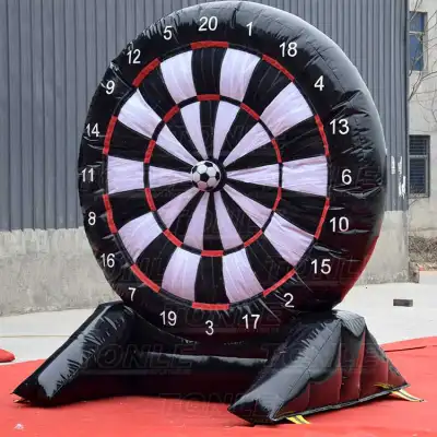 inflatable soccer dart game