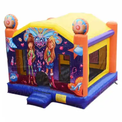 Disco Dancing Bounce House Party Castle — 13ft Glam Inflatable Bouncer for Girls' Dance Parties, Glow Celebrations & Dance-the-Night-Away Sleepovers