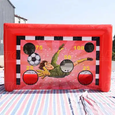 Custom Inflatable Soccer Goal - 4x2m Target Game