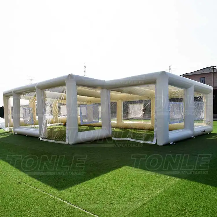custom white cube tent — photo 1