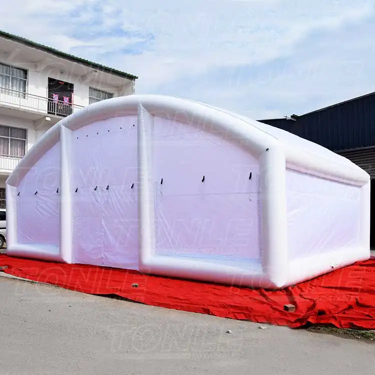 white inflatable car cover tent — photo 1