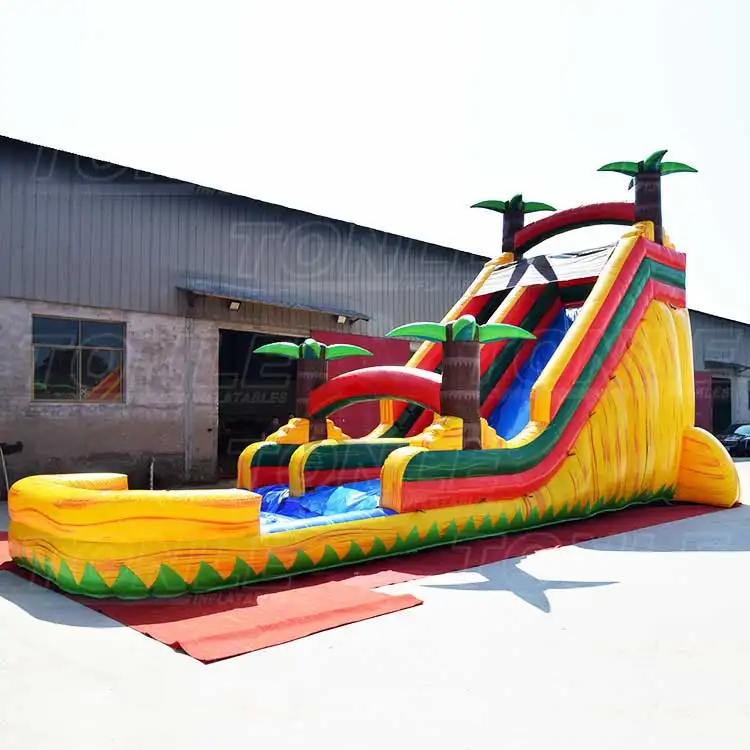 tropical jungle inflatable water slide — photo 1