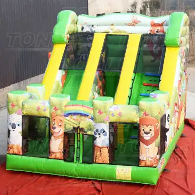 zoo inflatable animal slide