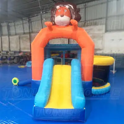 new outdoor kids high quality inflatable lion bounce house bouncer jumper castle