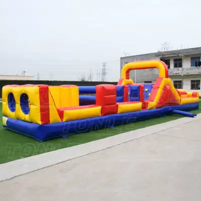 double competition inflatable obstacle course