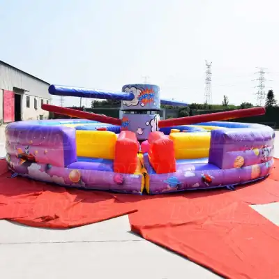 multi-player Circular adventure inflatable Kapow obstacle course race games