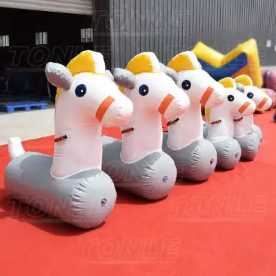 inflatable pony hop racing