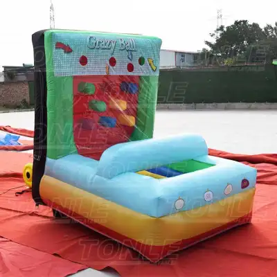 cheap custom inflatable crazy ball carnival games