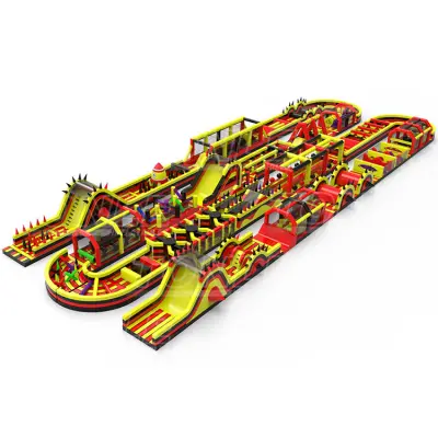 China manufacturer custom inflatable 5k obstacle course