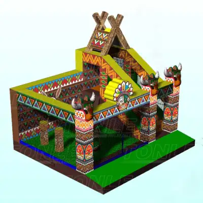 new design inflatable primeval forests theme bounce house