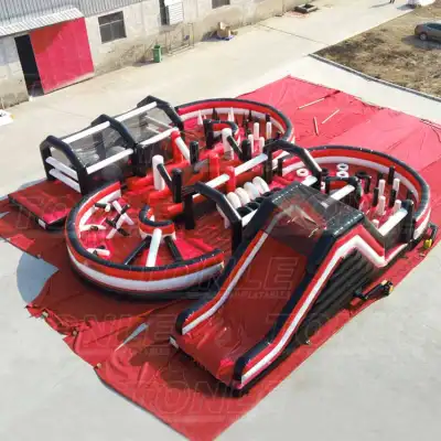 new design inflatable bouncy obstacle beach race course