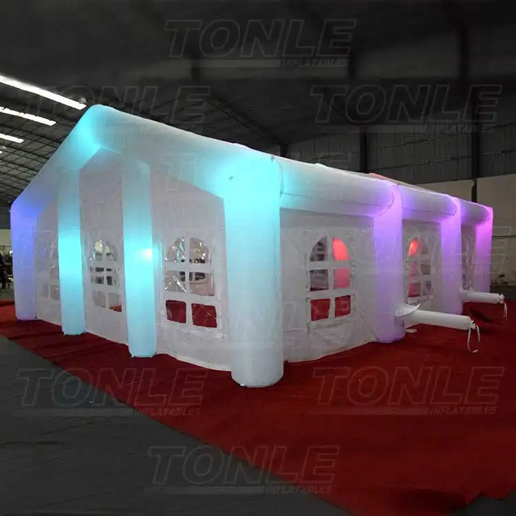 LED light inflatable house room for event — photo 1