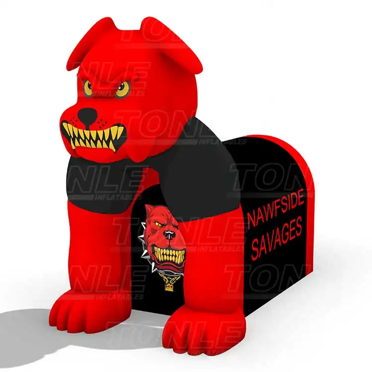 new design custom kids cheap inflatable 3D dog mianmian tunnel tent — photo 1