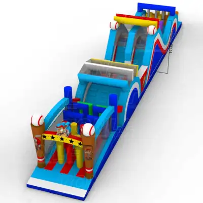 inflatable obstacle course cheap crazy game run match
