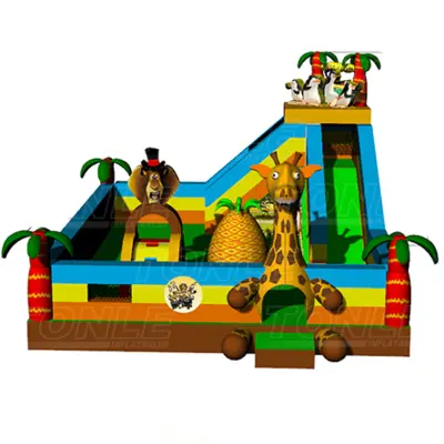 Children's small animal inflatable playground