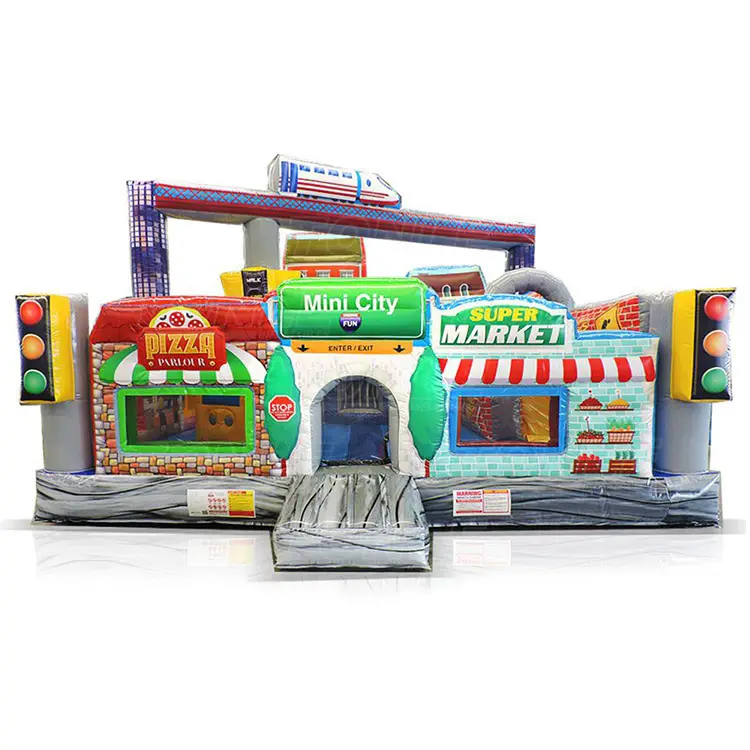 Mini city inflatable amusement center — photo 1