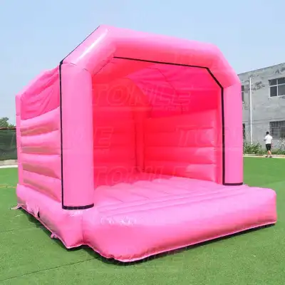 Wholesale cheap inflatable wedding pink bouncy castle