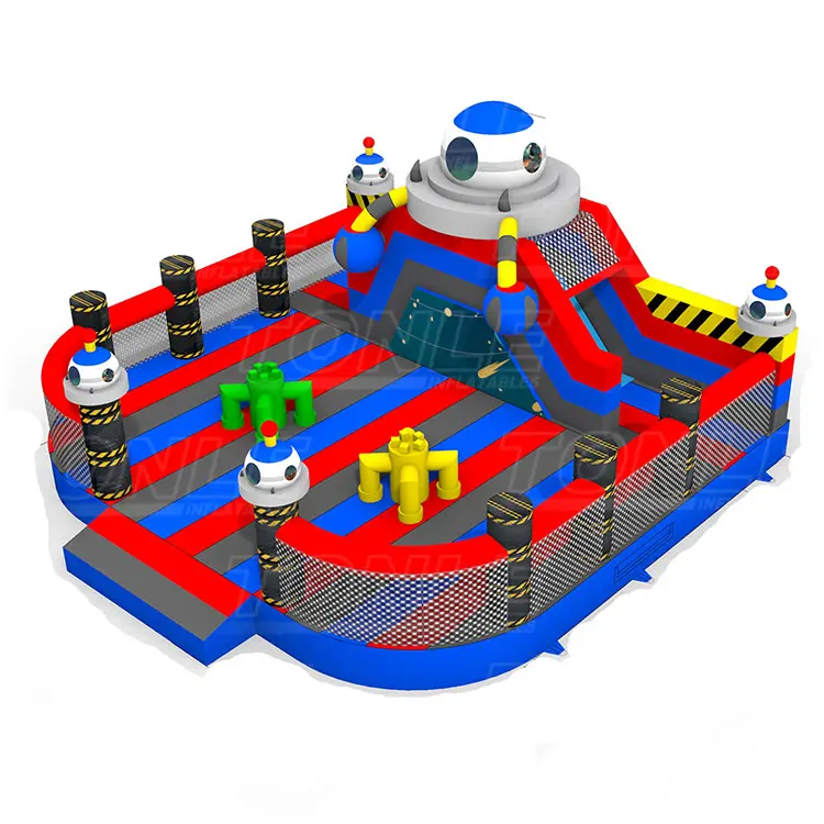 Planet theme inflatable bouncer amusement park — photo 1