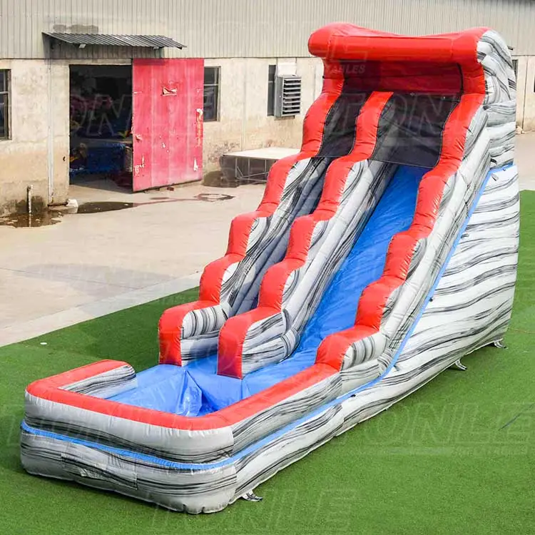 cheap inflatable wave water slide with poll — photo 1
