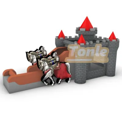 Custom inflatable bounce house bouncy castle with pool slide combination