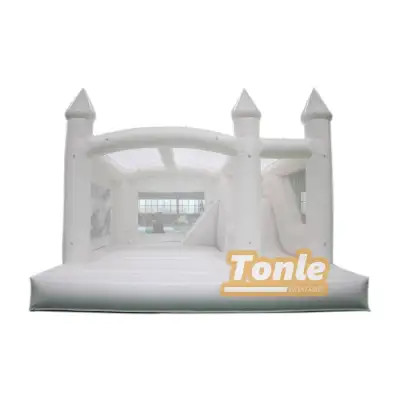 Custom Wedding Party White Bouncy Castle Inflatable Bounce House