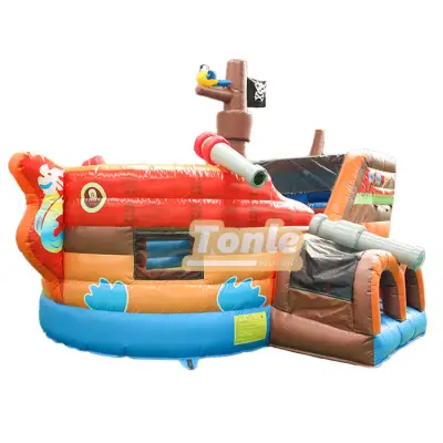 Pirate Ship Inflatable Slide