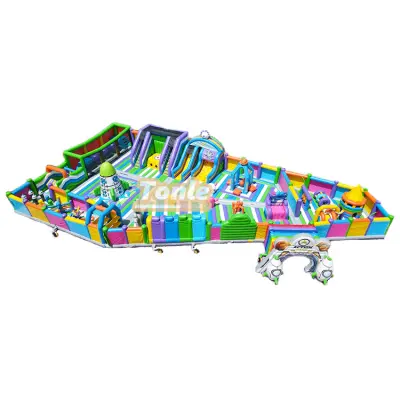 Custom Inflatable Fun Park - 35.7m Multi-Zone Playground