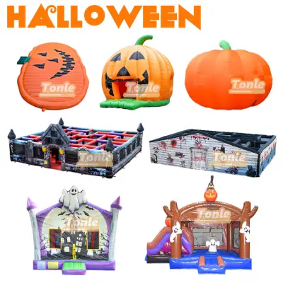 Halloween theme bouncy castle pumpkin decoration lamp