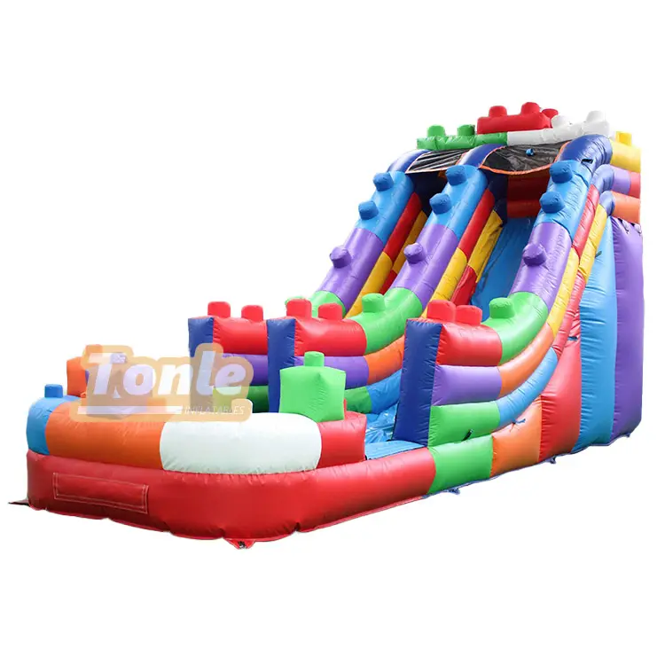 Lego Building Blocks Inflatable Water Slide — photo 1