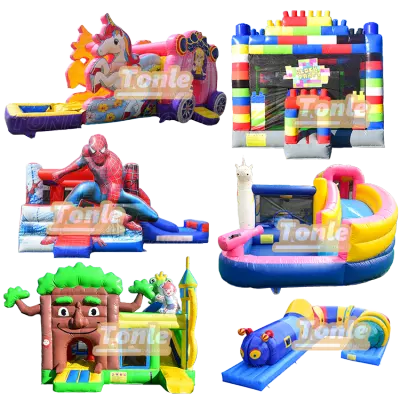 Inflatable bounce house bouncy castle bouncing castle with slide combo