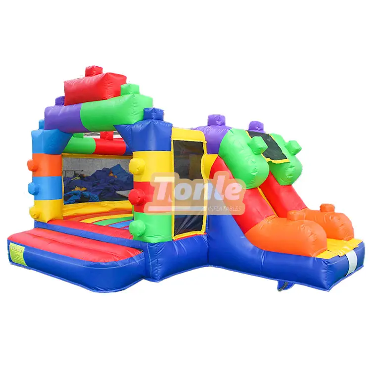 Lego blocks inflatable children's castle combo — photo 1