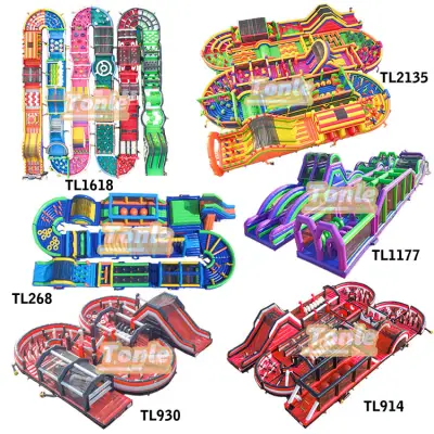 inflatable obstacle course for outdoor boot camp game