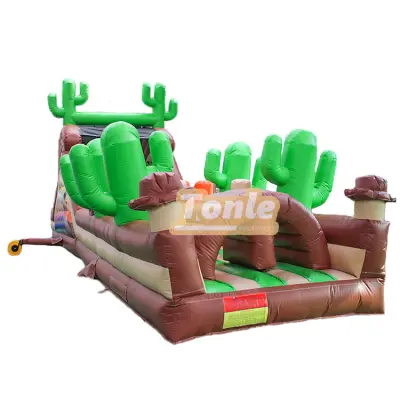 Cactus Western cowboy theme Rush Inflatable Obstacle course