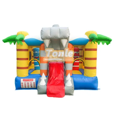 11ft Animal elephant theme mini bouncy castle combo
